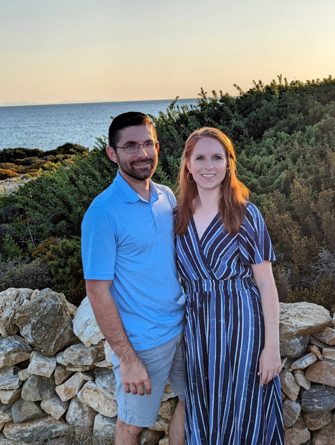 Steven and Melissa by the coast