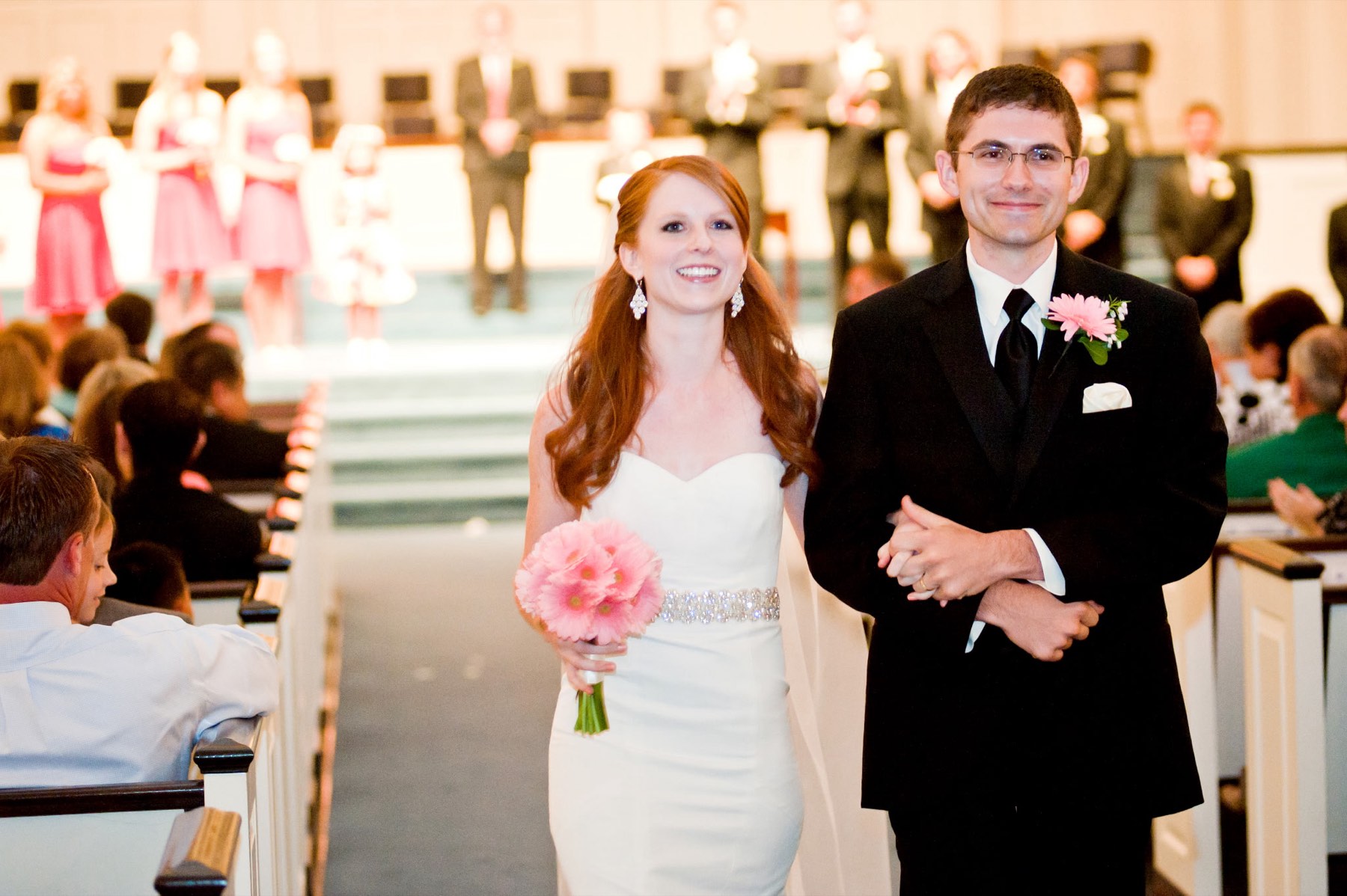 Steven and Melissa on their wedding day